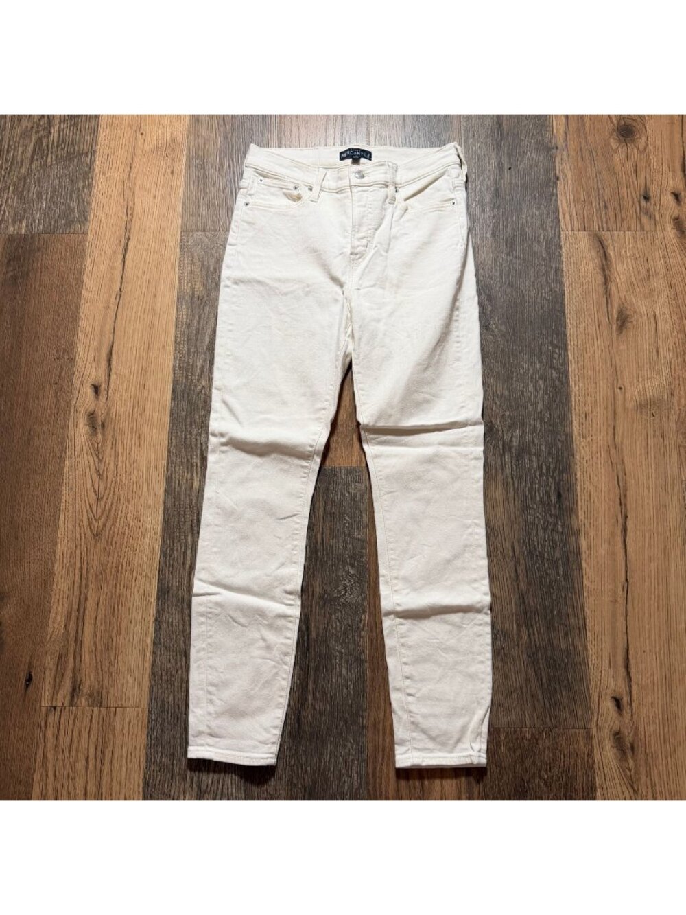 J. Crew Mercantile Womens White Skinny Jeans Size 26 Style G1975